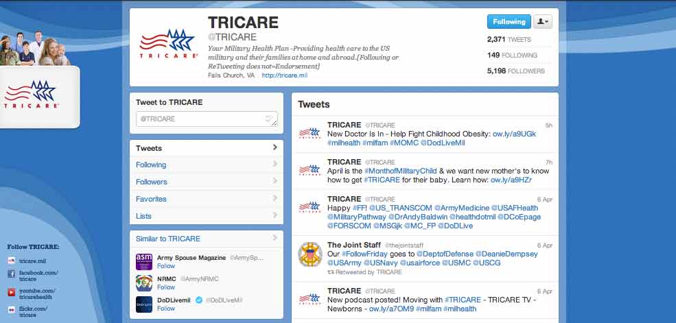 TRICARE on Twitter